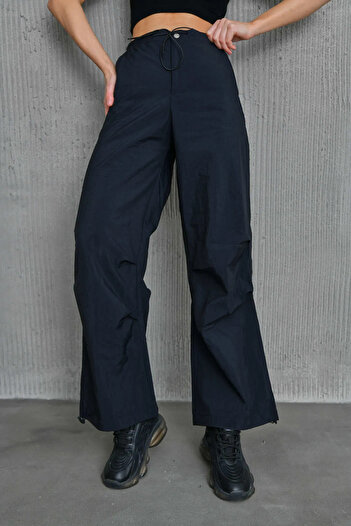 VOLT CLOTHİNG Women's Elastic Waist Parachute Pants