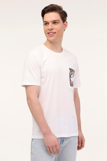 lumberjack ML FIZZY 11ID343-072 4FX - Men's White Short Sleeve T-Shirt