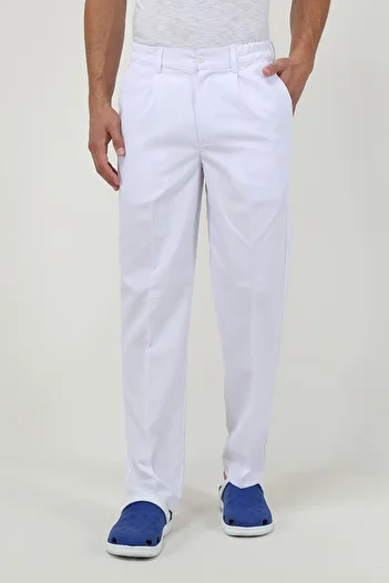 TIPTEKS Men's Hospital School Cleaning Staff Half Elastic Pants