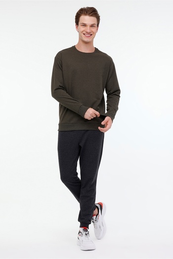 Kinetix Ανδρικό φούτερ RJN90 C SW 4PR Khaki - Mr
