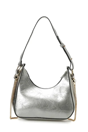 Butigo Clt Dres Baget 4Pr Silver Women's Shoulder Bag