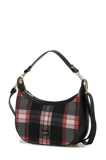 Butigo Plaid Pu Garni Cprz 4Pr Multicolor Women's Shoulder Bag