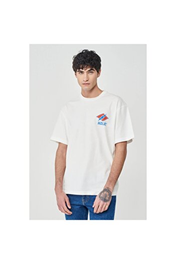 Lee White Crew Neck Men's T-Shirt