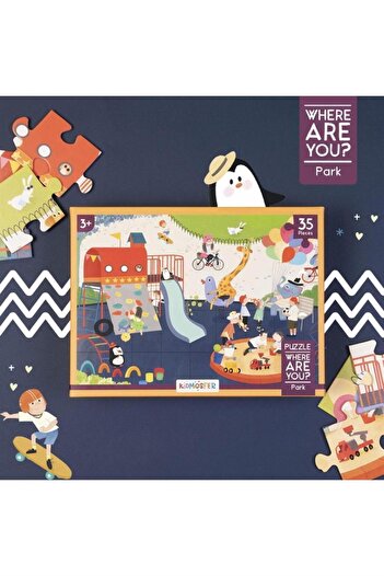 kidmosfer Where Are You / Neredesin / Park Puzzle (YAPBOZ) / 35 Parça 3 Yaş