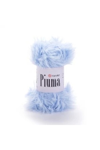 Yarnart PIUMA - LANA DE TRICOTAT MANUAL ALBASTRU-4408