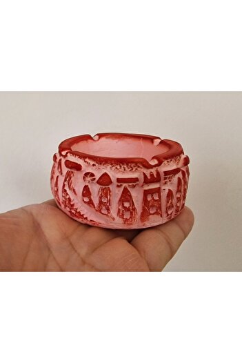 morlalem m 8,5cm Red Ashtray Cappadocia Urgup Göreme Ortahisar Rock Houses Fairy Chimneys