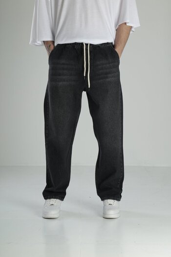 COCOPELLI Black Denim Baggy Pants