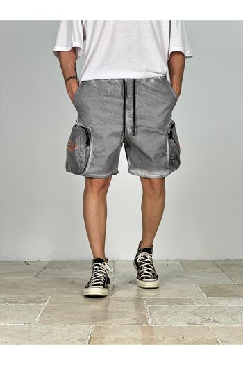 COCOPELLI Premium Quality Gray Gabardine Shorts