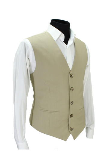 MENTOR REGALO Ανδρικό γιλέκο V-Neck Beige 50615