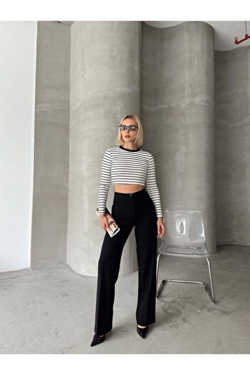 Jeevee Wide Leg Polyviscose Trousers