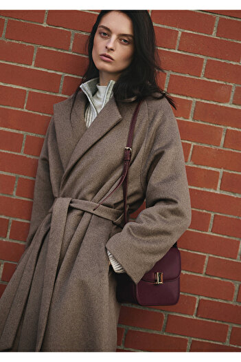Mavi Wool Blended Brown Coat Regular Fit / Regular Fit 1110473 -70375