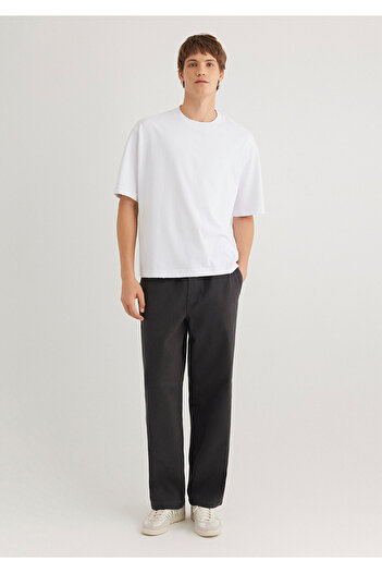 Mavi Anthracite Trousers with Lace-Up Waist 0010394 -70087