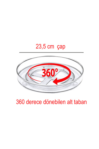 EVSTYLE 2-Pack Kitchen and Cabinet Organizer - Transparent