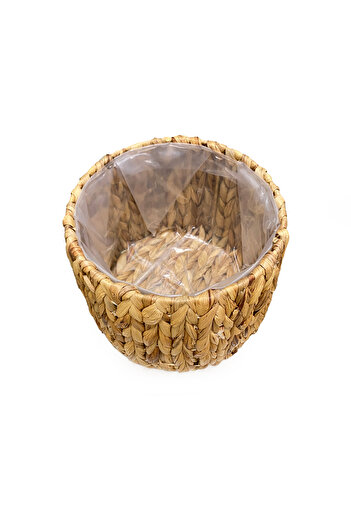 sever ithalat Natural Wicker Planter/Flower Basket – Decorative and Stylish Design with Waterproof Interior Coating