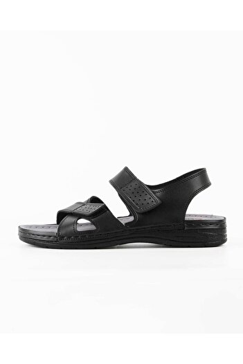 DR KLOMPA Men's Sandals - Black - Comfort Supported Structure Stylish Design Soft Sole Suitable for Daily Use