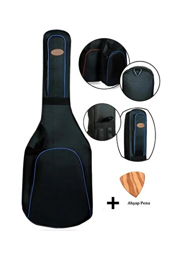 Epiphone Uyumlu Elektro Gitar Kılıfı Taşıma Çantası Gigbag Softcase + Ahşap Pena