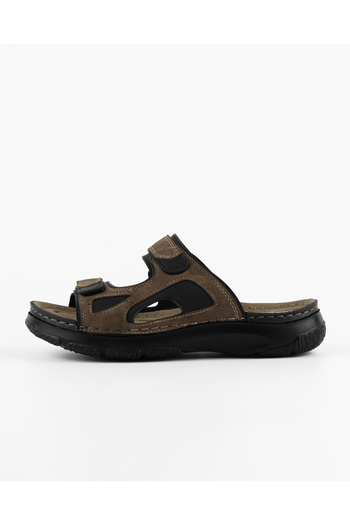 DR KLOMPA Men's Slippers - Mink Black - Comfort Supported Structure Stylish Design Soft Sole Suitable for Daily Use