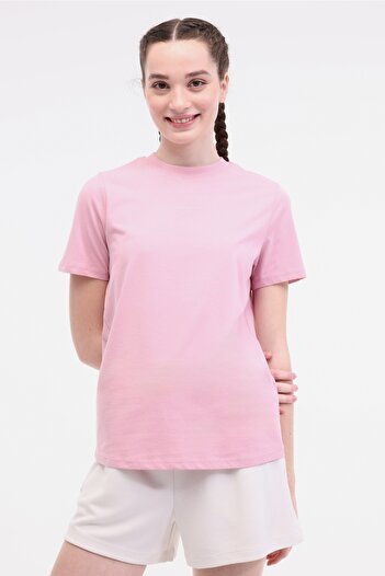 lumberjack WL ROBI 11MS468 5FX Ροζ Γυναικείο κοντομάνικο T-Shirt