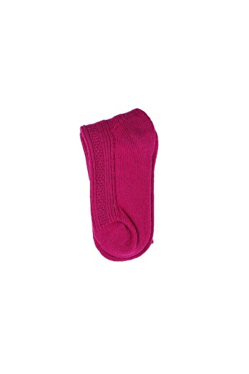 Zeynep Büyükbay Fuchsia Seamless Long Wool Socks - Comfortable and Durable
