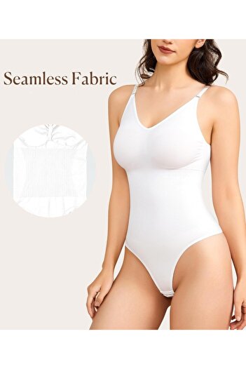 MİSTİRİK Mamey Knitted Fabric Structured Retractable Snap Fastener White Color7