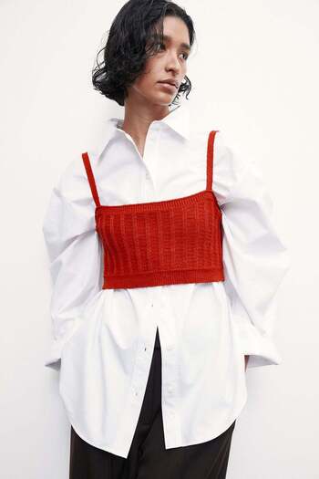 H&M Rib-knit strappy top