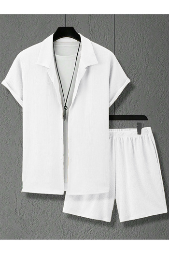 viperkombin 2-Piece Summer Set Shirt and Shorts Twisted Fabric a Quality Bottom Top Set