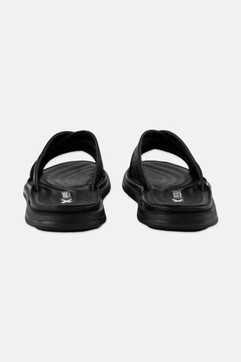 XTI Men Slip On Leather Sandals, Black