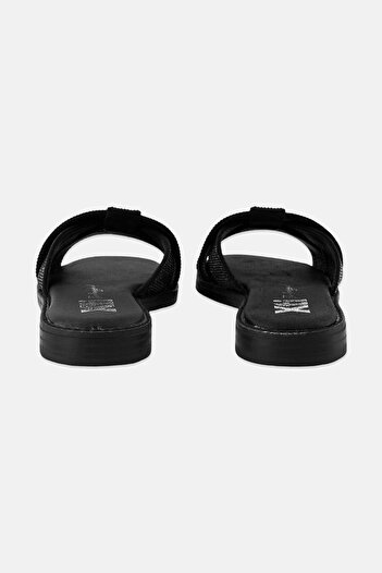 XTI Women Slip On Sandals, Black