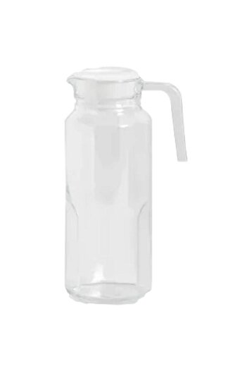 Generic Luminarc Tuff Durable Fridge Glass Jug with Lid Clear 1.3 Liter V0487