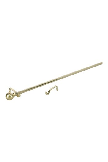 Generic Micasa Stainless Steel Elegant and Durable Ball Curtain Rod Gold 120-210cm