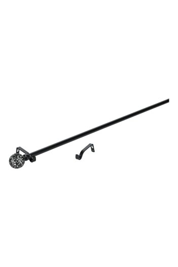 Generic Micasa Sfera Stainless Steel Elegant Design Curtain Rod Black 160-310cm