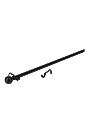 Generic Micasa 25/28mm Durable High Quality Long Lasting Sturdy Curtain Rod Black 120-210cm