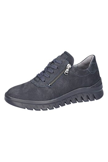 Waldläufer Damen Low Sneaker H-biggi 913008 202 Schwarz 194 Mephis Notte Leder Mit Eva & Herausnehmbar