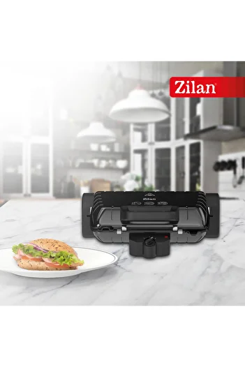 Zilan Zln4021 Toaster and Sandwich Maker |   1600 Watts |   Double Sided |   Non-Stick Coating |   Removable Plates
