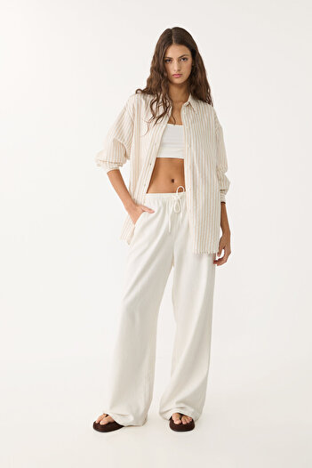 Stradivarius Linen blend shirt