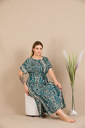 Lady Lingerie Short Sleeve Oversize Long Length Women's Dress