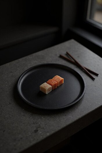 hemlife Single 30 cm Handleless Black Tray Serving Tray