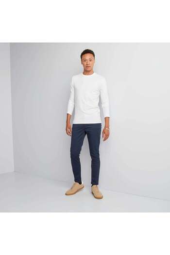KIABI Long-sleeved muscle shirt white