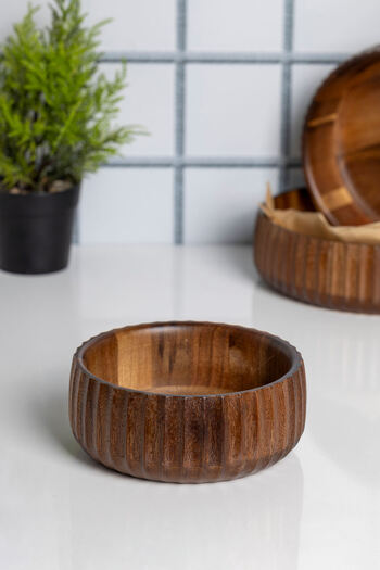 FH finehome Curve Acacia Bowl 15 cm