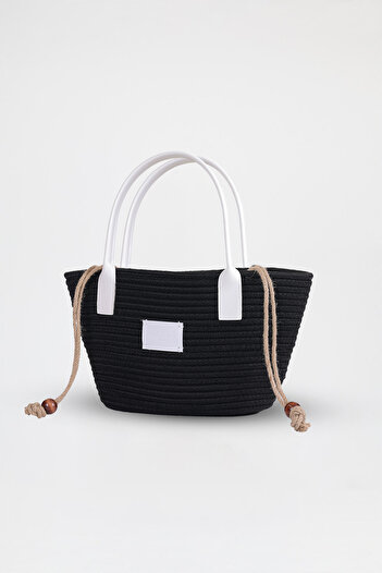 D'VERS Handmade Lined Straw Tote Casual Stylish Design, Large Internal Volume, Beach and Shoulder Bag