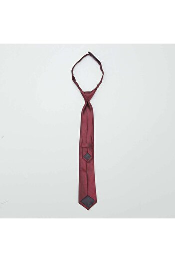 KIABI Plain satin tie RED