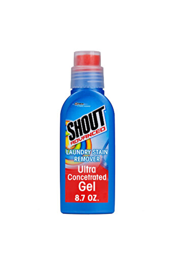 Shout Laundry Stain Remover Ultra Concentrated Gel with Built-In Scrubber Brush 257 ml