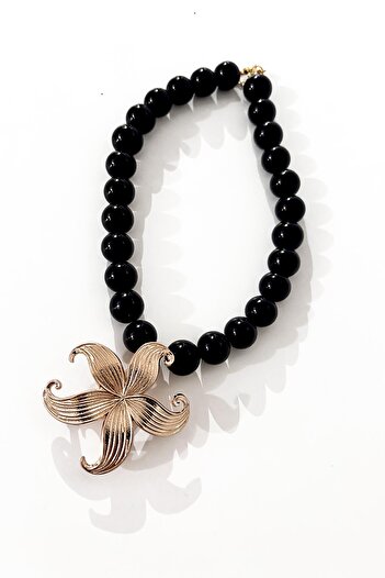 New Obsessions Starfish End Large Beaded Necklace