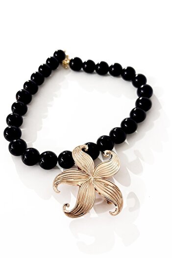 New Obsessions Starfish End Large Beaded Necklace