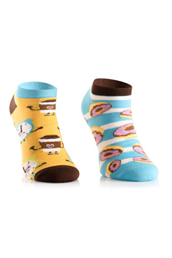 Todo Socks Short cotton socks Donut