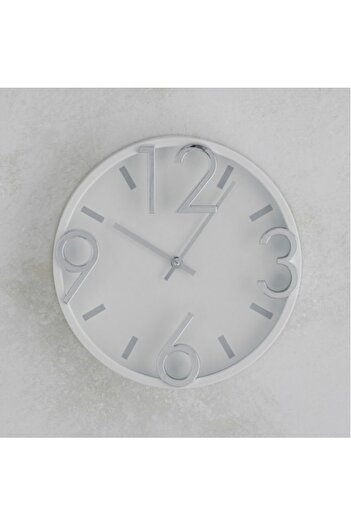 HomeVibes Ceas perete TORRE white D30 cm