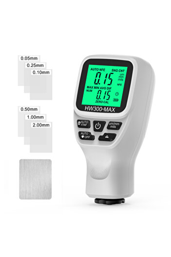 Choice1 White HW300-MAX Car Paint Thickness Gauge 0-2000UM Coating Meter Automotive Coating Thickness Tester