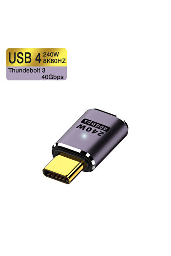 Choice USB4-40G-240w-I UGOURD USB4 OTG Type C To C Thunderbolt3 Extension Cable Adapter L Style Male To Fem