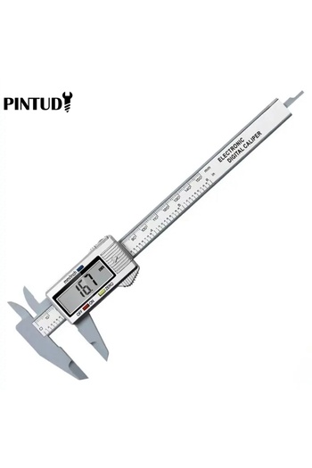 Choice1 electronic silver 1PC Plastic Vernier Caliper Digital Display Caliper Mini Text Play Caliper Student