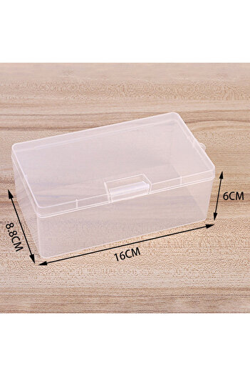 Choice 16 8 6cm Transparent Plastic Cosmetics Hardware Parts Jewelry Storage Case Container Packaging Box
